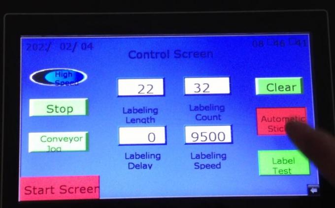 Object detecteren magisch oog automatische dubbelzijdige sticker etiketteermachine met draaitafel