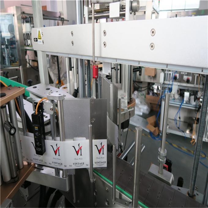 Etiketteermachine voor platte flessen 3048 mm x 1700 mm x 1600 mm Buitenzijde van apparatuur