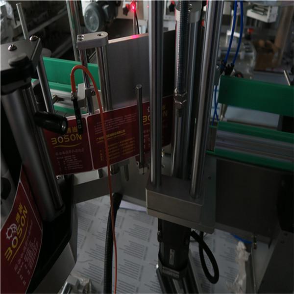 Automatische tweezijdige fles etiketteermachine zelfklevende label sticker shampoo wijn