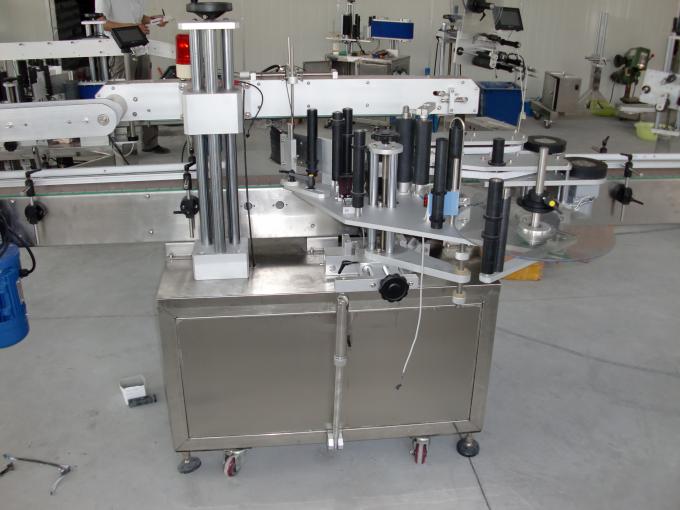 Plastic en glazen flessen PLC-besturing automatische dubbelzijdige sticker etiketteermachine servomotor