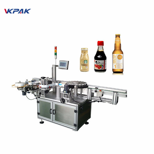 Georiënteerd wikkeletiketteringssysteem voor ronde flessen