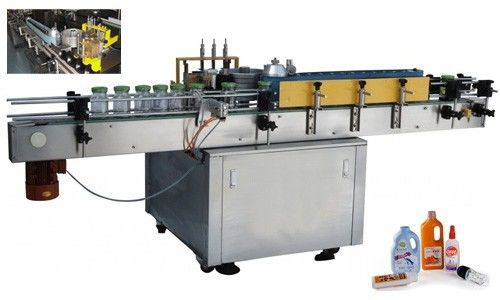 China Automatische Koude Lijm Etiket Applicator Machine Voor Ronde Fles Aangepaste Leverancier