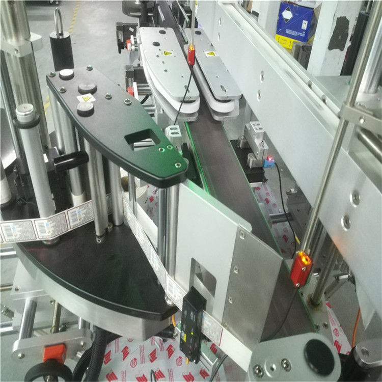 Automatische Dubbele Zijsticker Etiketteringsmachine voor Vierkante Ronde Vlakke Fles