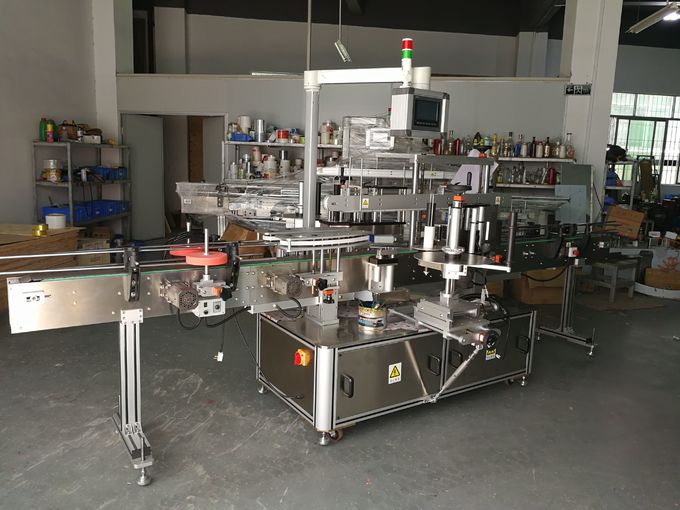 Shampoo-etiketteermachine voor platte flessen, zelfklevende etiketteermachine voor en achter