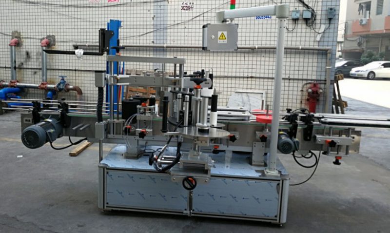 China Dubbelzijdige sticker Elliptische ovale fles Automatische etiketteringsmachine 1200W leverancier